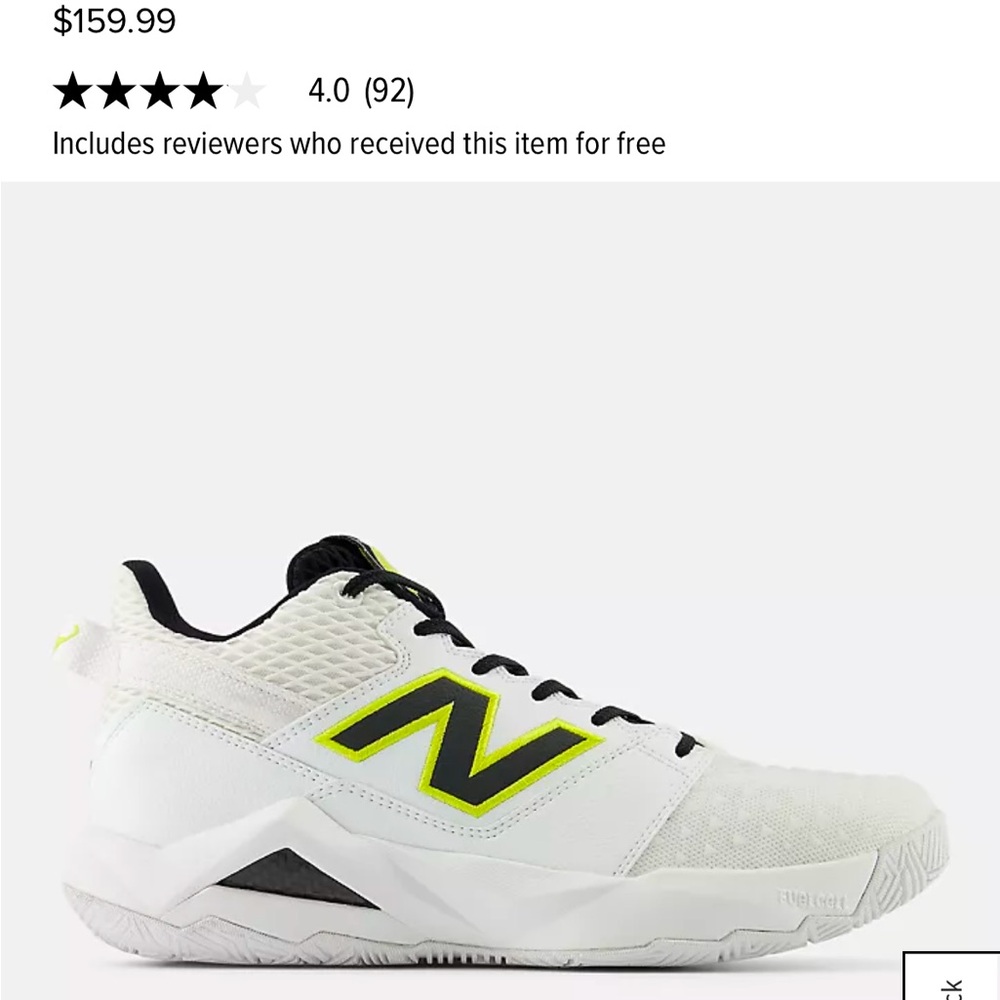 New Balance Tennis Sneakers - Coco Gauff Cg2s View 4